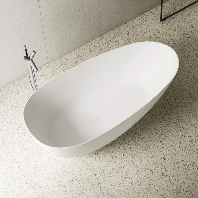 Wholesale Price Freestanding Solid Surface Egg Shape Bathtub QJ-R0866