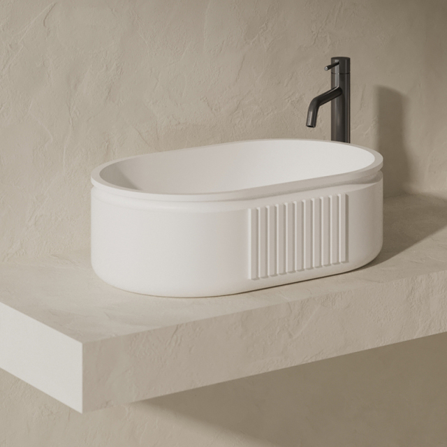 Wholesale Fashion Solid Surface Above counter Bathroom Sink QJ-RA0701
