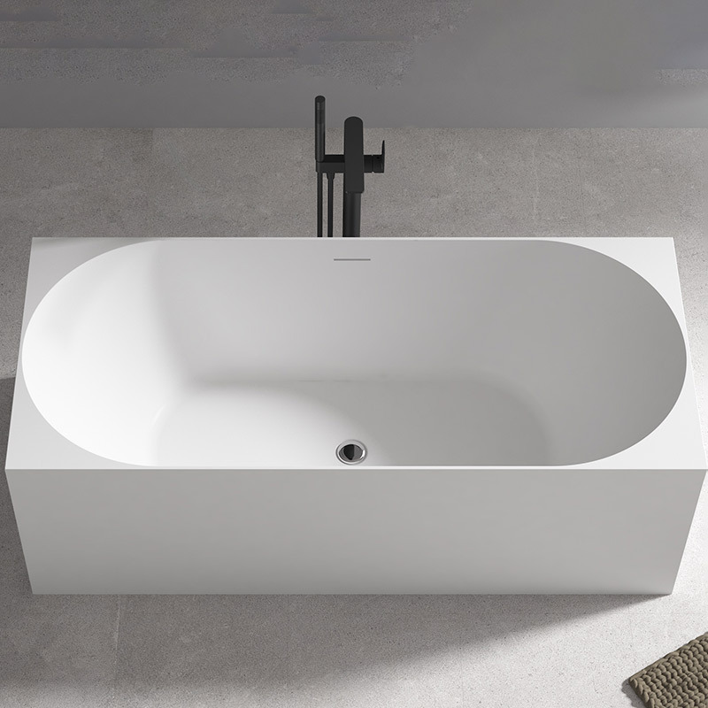 Popular Wholesale Designer Striped Freestanding Rectangular Acrylic Bathtub QJ-Y0115