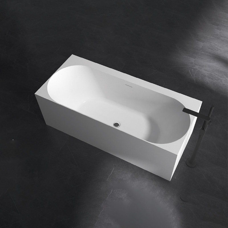Hot Style Wholesale Striped Freestanding Rectangular Acrylic Bathtub QJ-Y0118