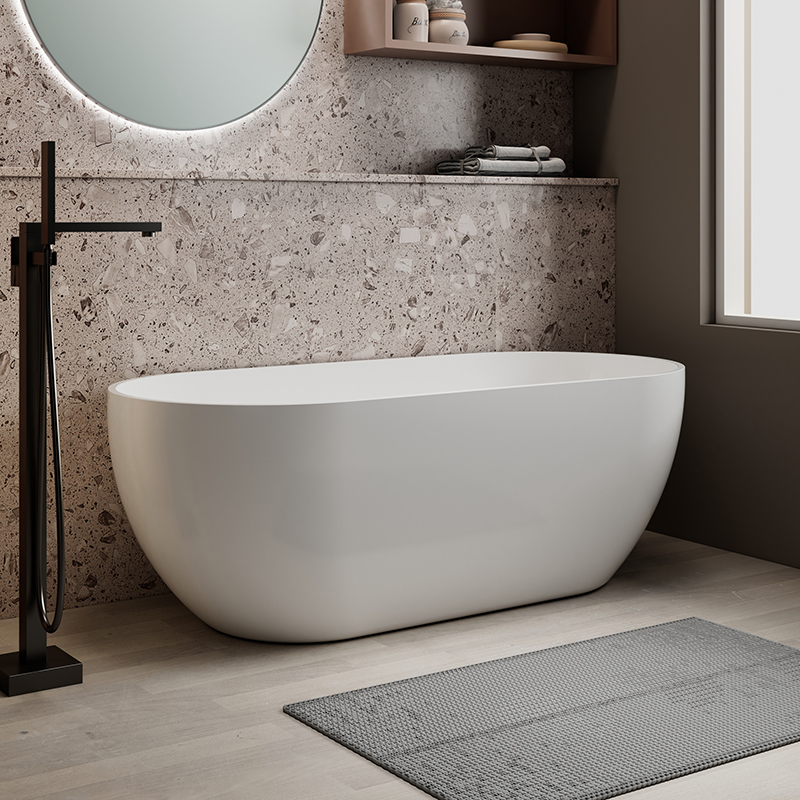 Popular Wholesale Designer Modern Acrylic Freestanding Bathtub QJ-Y0121