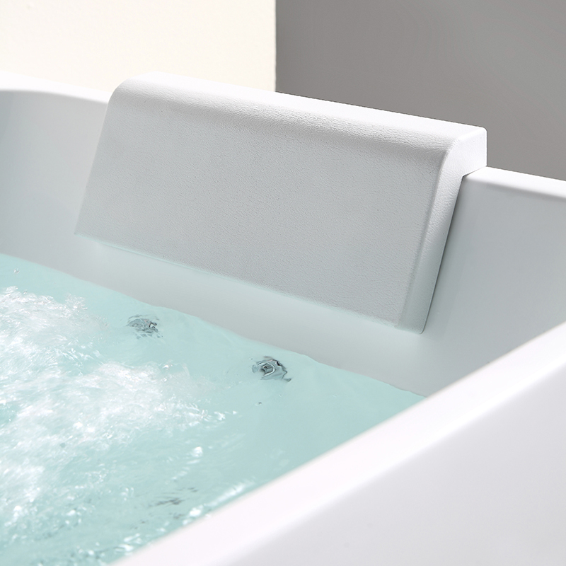 Factory Wholesale Freestanding Unique Shape Soak Heated Massage Bathtub QJ-Y0126M