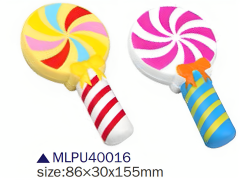 PU Foam Promotional Gifts, lollipop Anti Stress Ball, Anxiety Reducer customized colors Stress Ball Squishy Toys