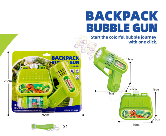 3-Speed Light-Up Racing Handle Bubble Gun | Automatic LED Bubble Blaster Toy for Kids Summer Outdoor Play