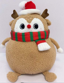 Custom Christmas plush toys, personalized Santa plush, snowman stuffed animal for Christmas, reindeer plush toy, penguin Christmas plush, gingerbread house plush