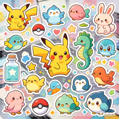 Waterproof Vinyl Stickers for Water Bottles | 24sheets/100PCS Aesthetic Cute Stickers for Teens, Laptop, Skateboard, Luggage,