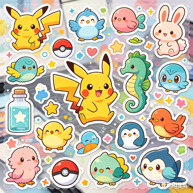 Waterproof Vinyl Stickers for Water Bottles | 24sheets/100PCS Aesthetic Cute Stickers for Teens, Laptop, Skateboard, Luggage,