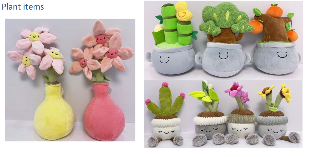 Custom Plush Toys for Promotional Companies - Flowers, Plants, Daily Essentials & Animal Dolls | Wholesale Promotional Plush Supplier