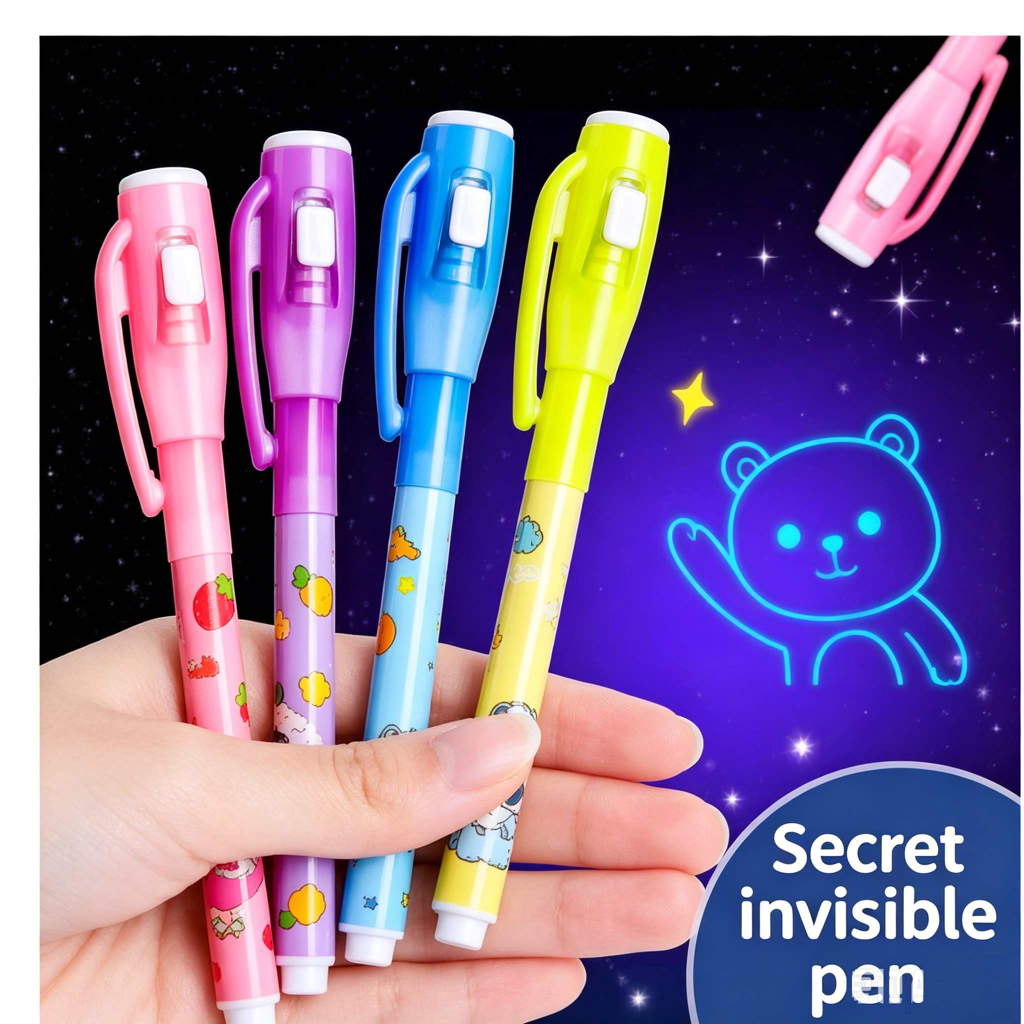 Custom Invisible Ink Highlighter Pens | Bulk Promotional Spy Pens