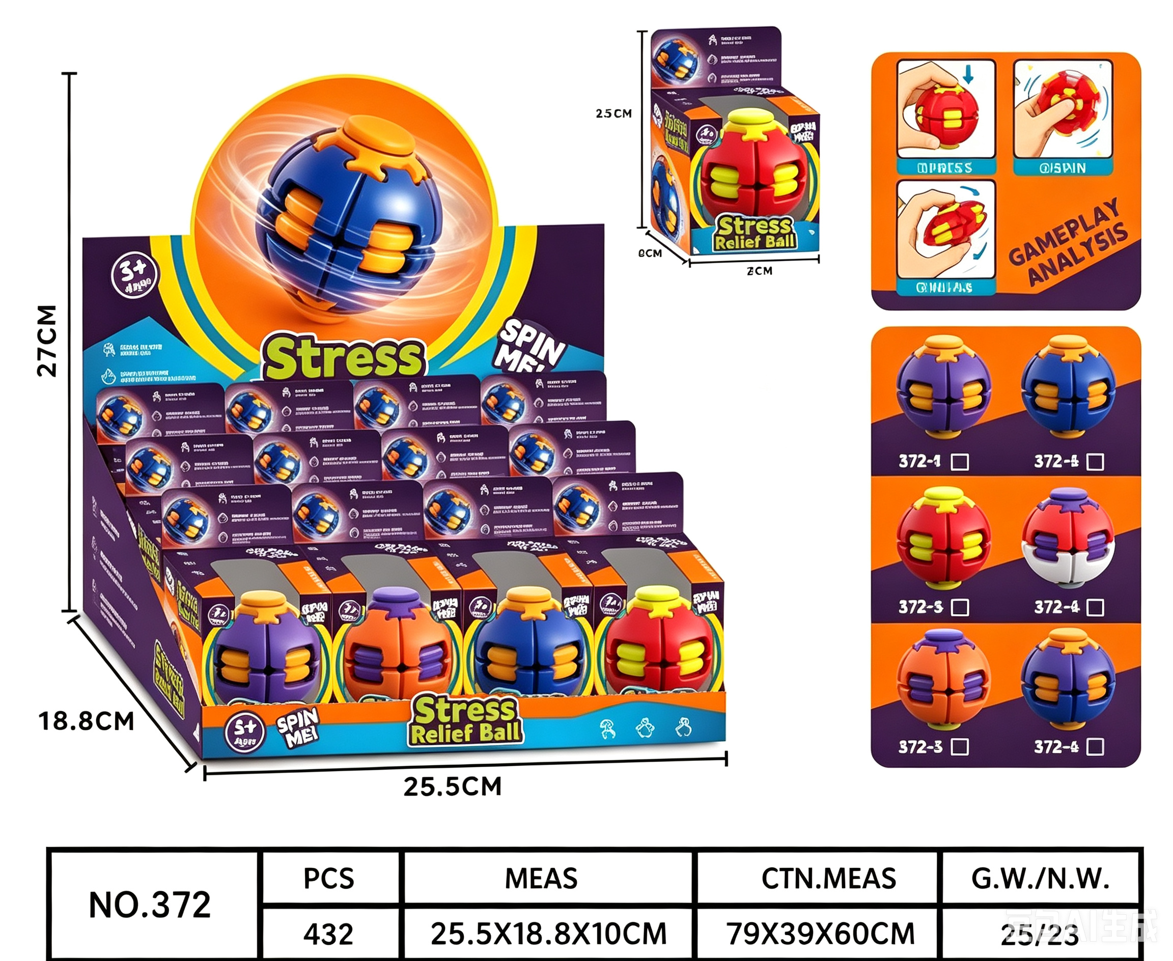 Premium Stress Relief Spinning Ball: The Ultimate Brand Booster for Global Campaigns