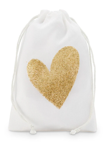 Custom Metallic Gold Drawstring Pouches for Jewelry & Gift Packaging