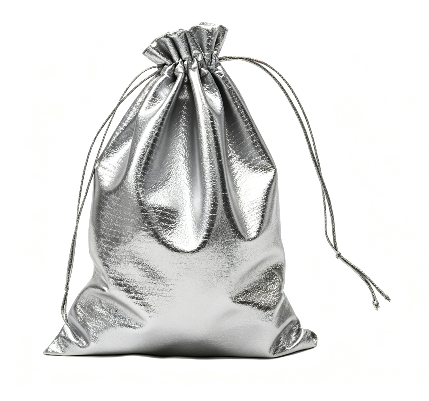 Custom Metallic Gold Drawstring Pouches for Jewelry & Gift Packaging