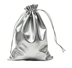 Custom Metallic Gold Drawstring Pouches for Jewelry & Gift Packaging