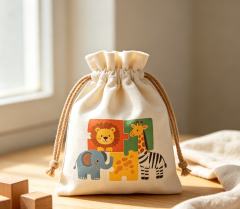 Custom Metallic Gold Drawstring Pouches for Jewelry & Gift Packaging