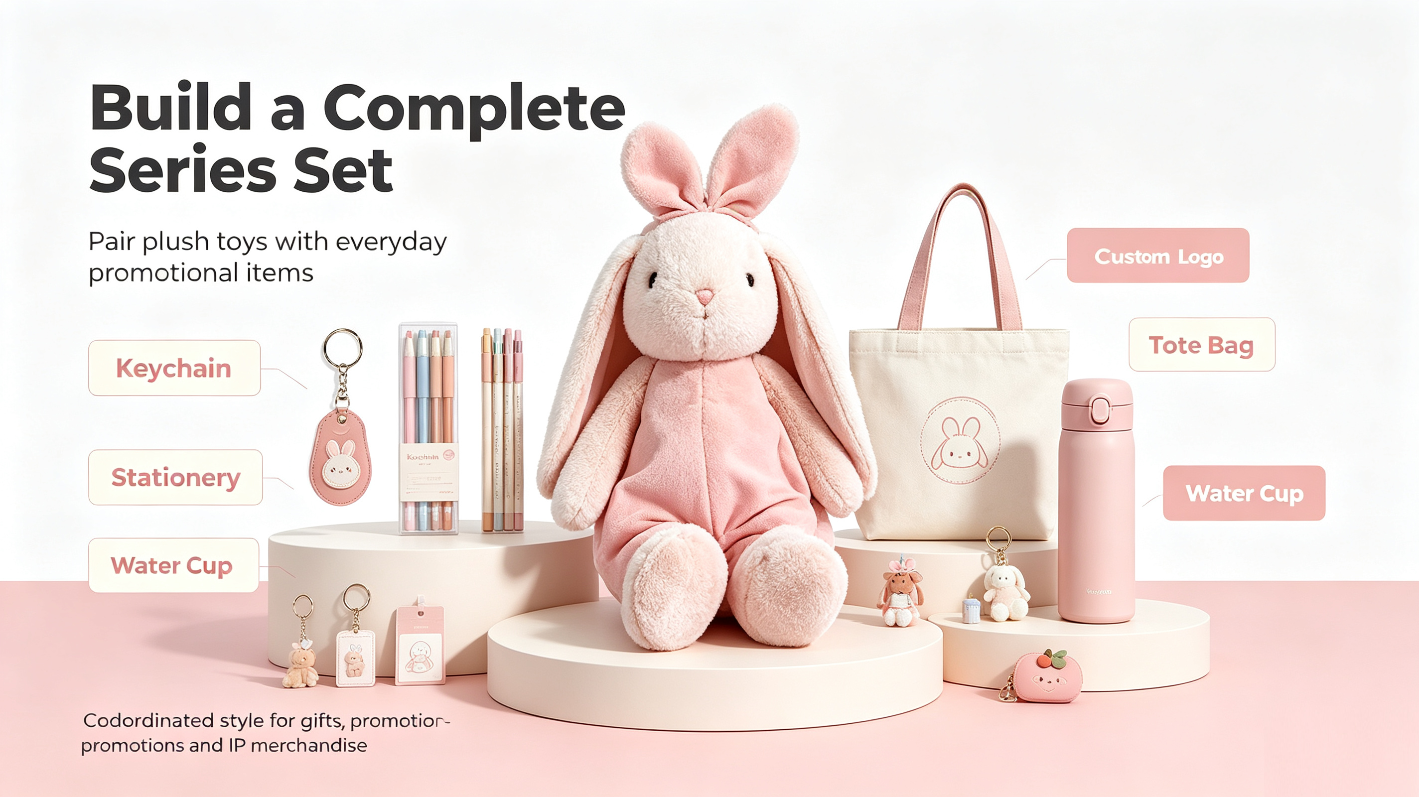 Custom Plush Rabbit Toys and Outfits