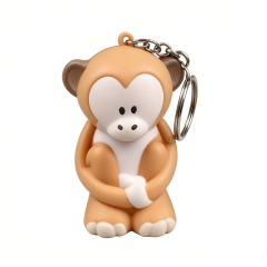 Custom PU Foam Squeeze Toy Keychains for Promotional swag Markets