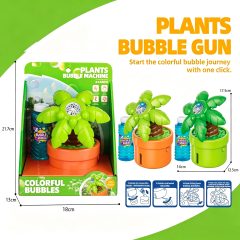 Wholesale Sunflower & Cactus Bubble Machine/bubble gun | Plant Style Promo Bubble Toys swag