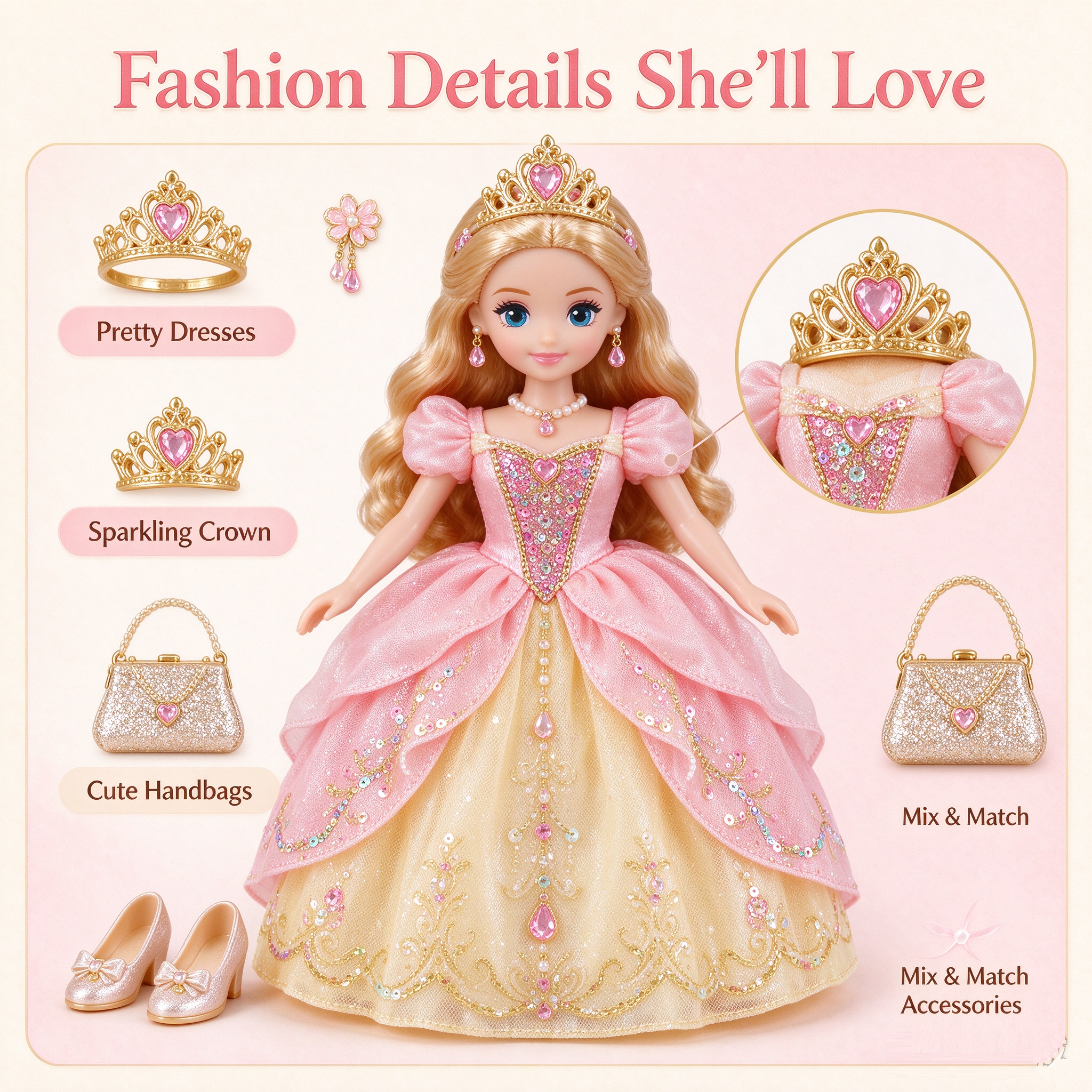 Custom Princess Dolls - IP Merchandise Sets