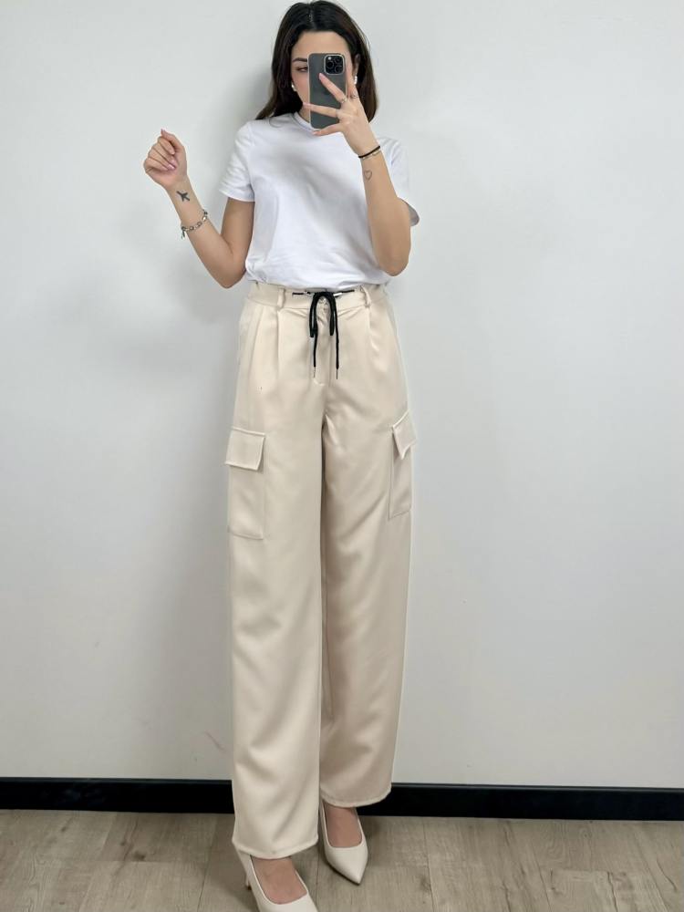 Pantalone a gamba dritta