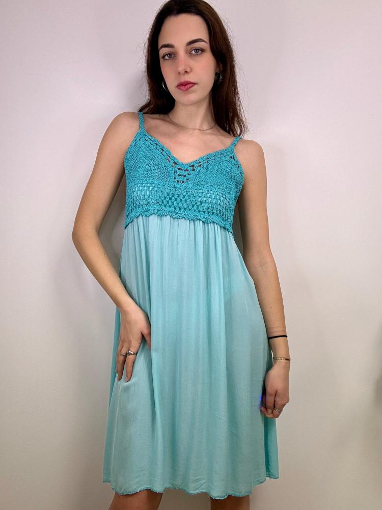 Abito corto macrame