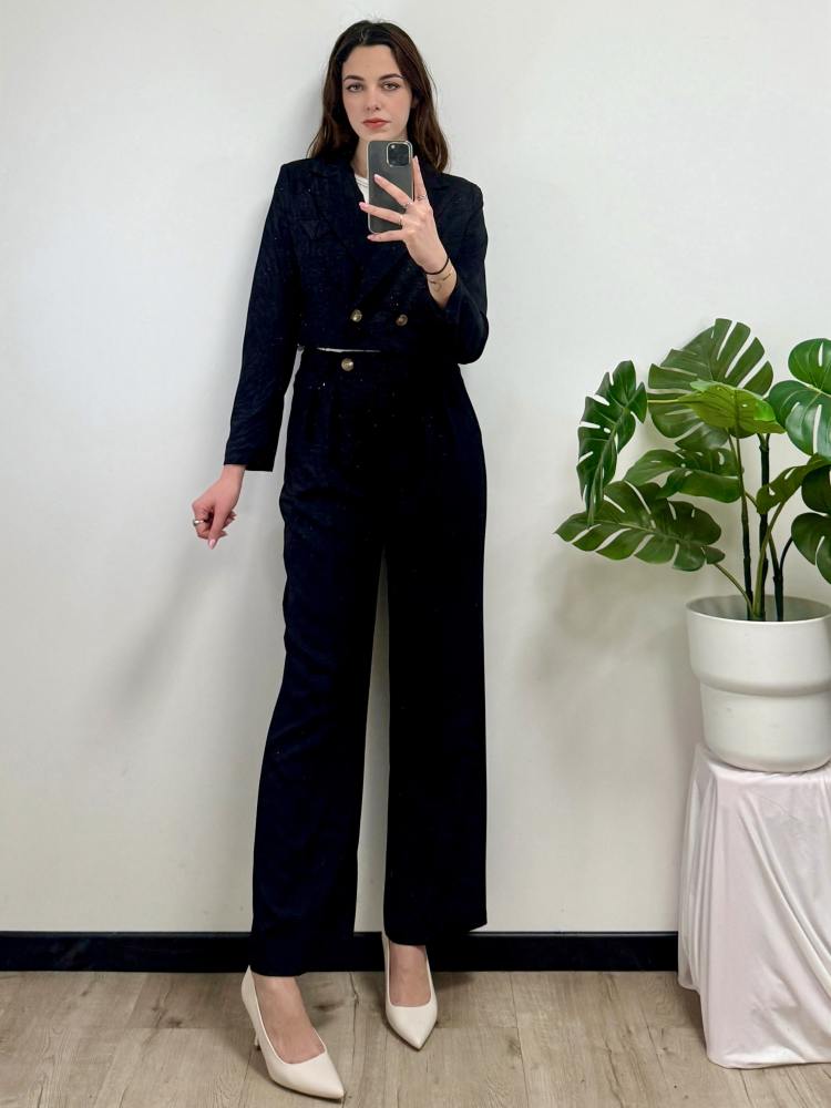 Completo giacca crop