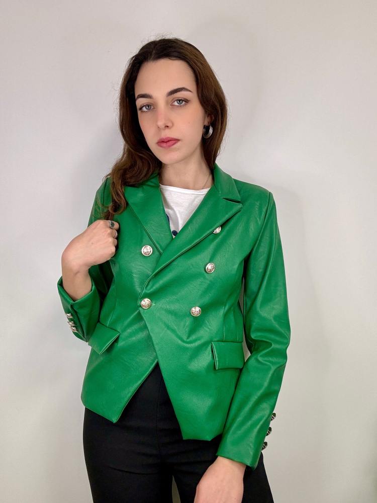 Giacca in similpelle