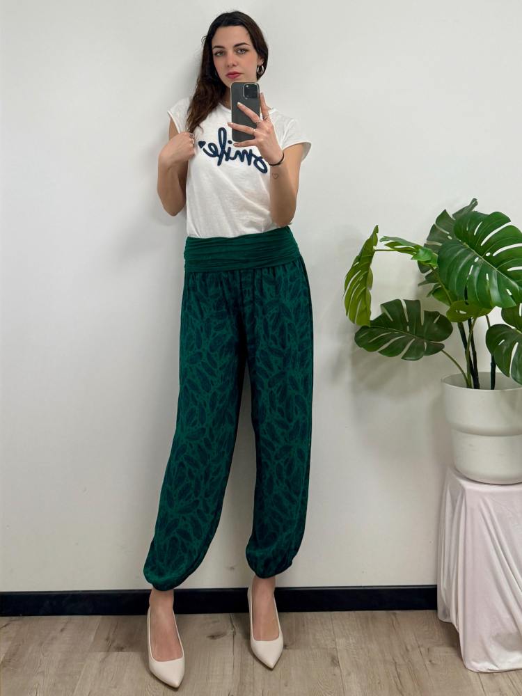 Pantalone fantasia elefante