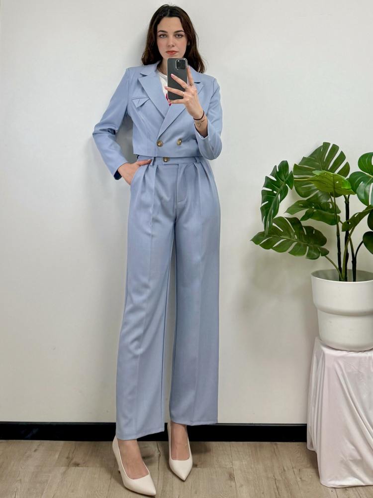 Completo giacca crop