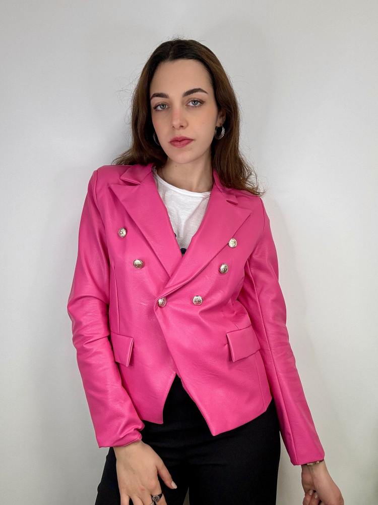 Giacca in similpelle