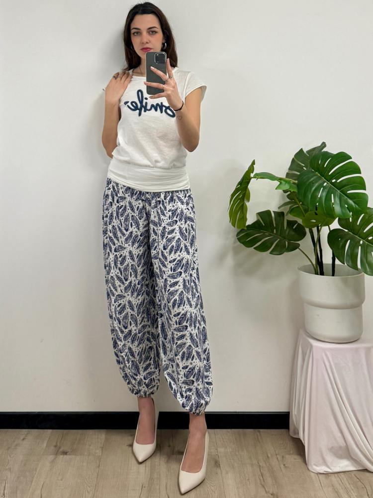 Pantalone fantasia elefante