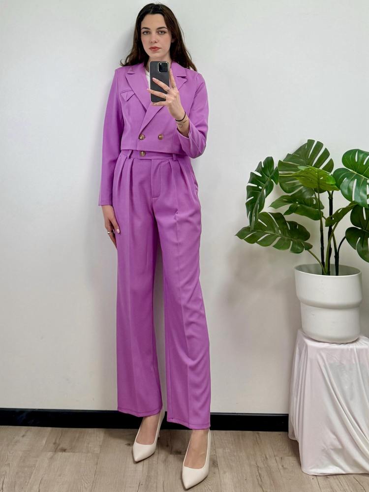 Completo giacca crop