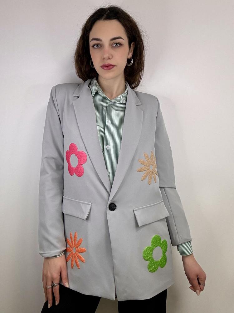 Blazer a fiori