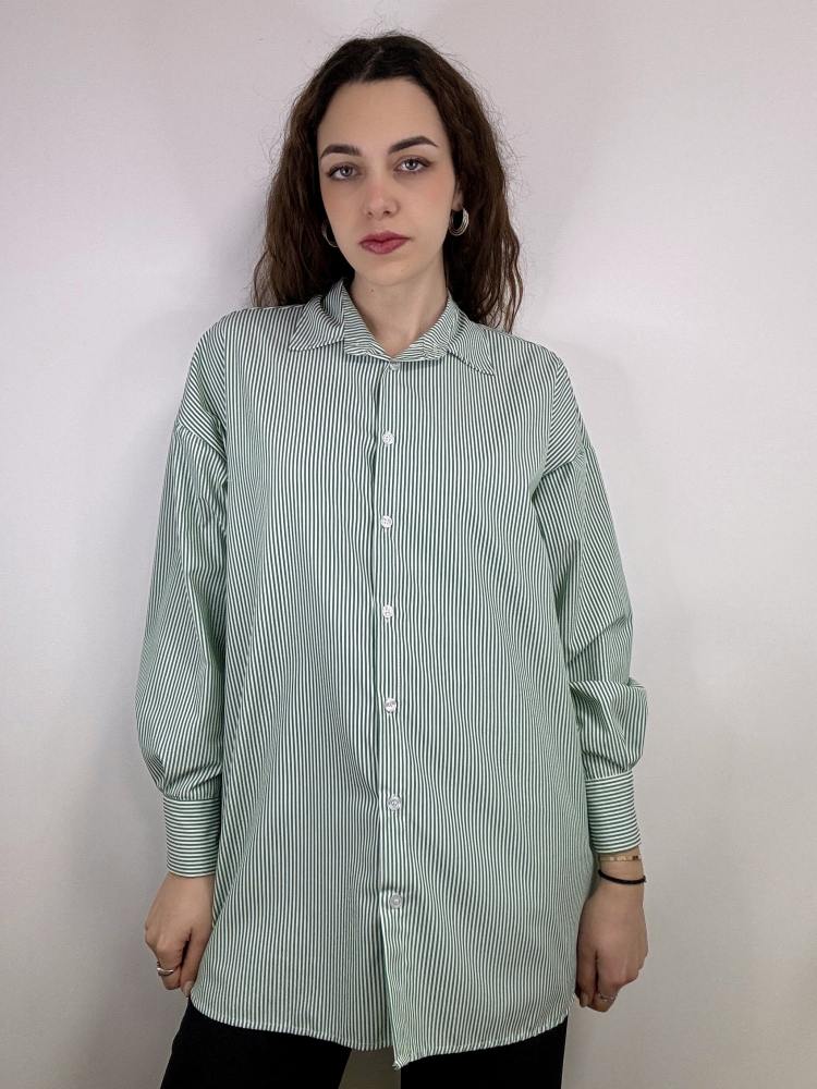 Camicia a riga sottile