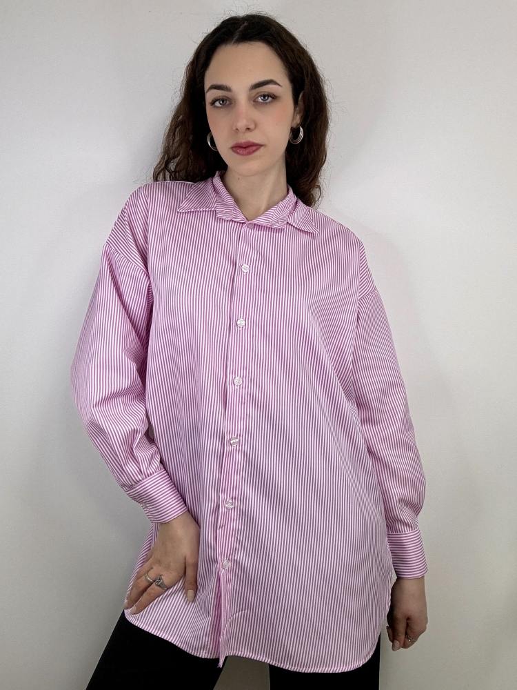 Camicia a riga sottile