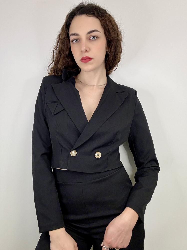 Giacca corta taschino