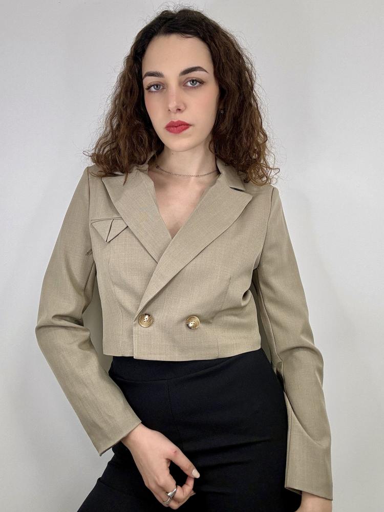 Giacca corta taschino