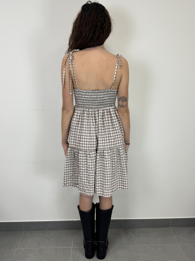 Abito quadretti lacci