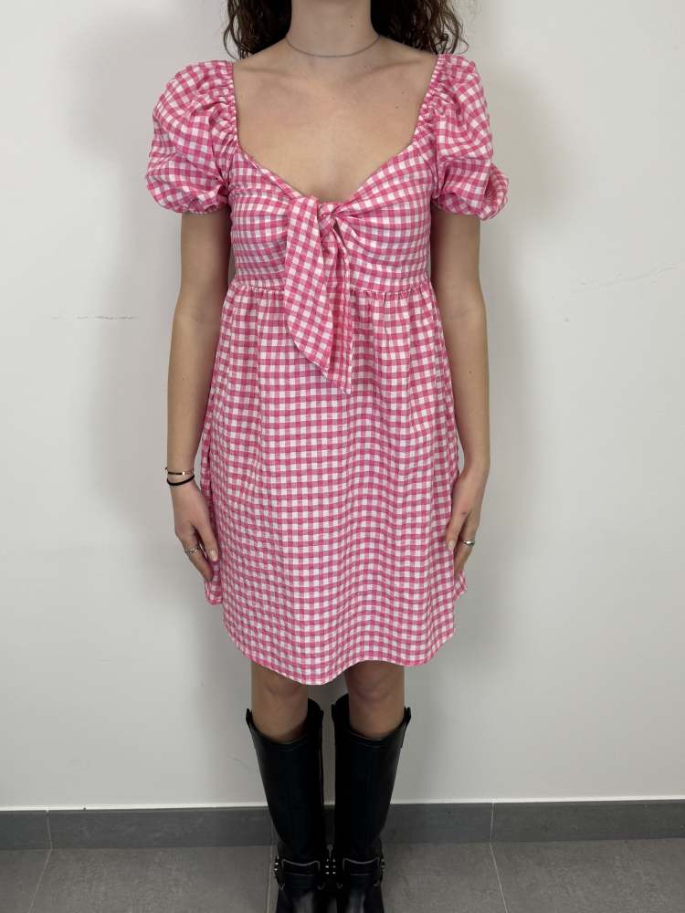 Abito quadretti nodo