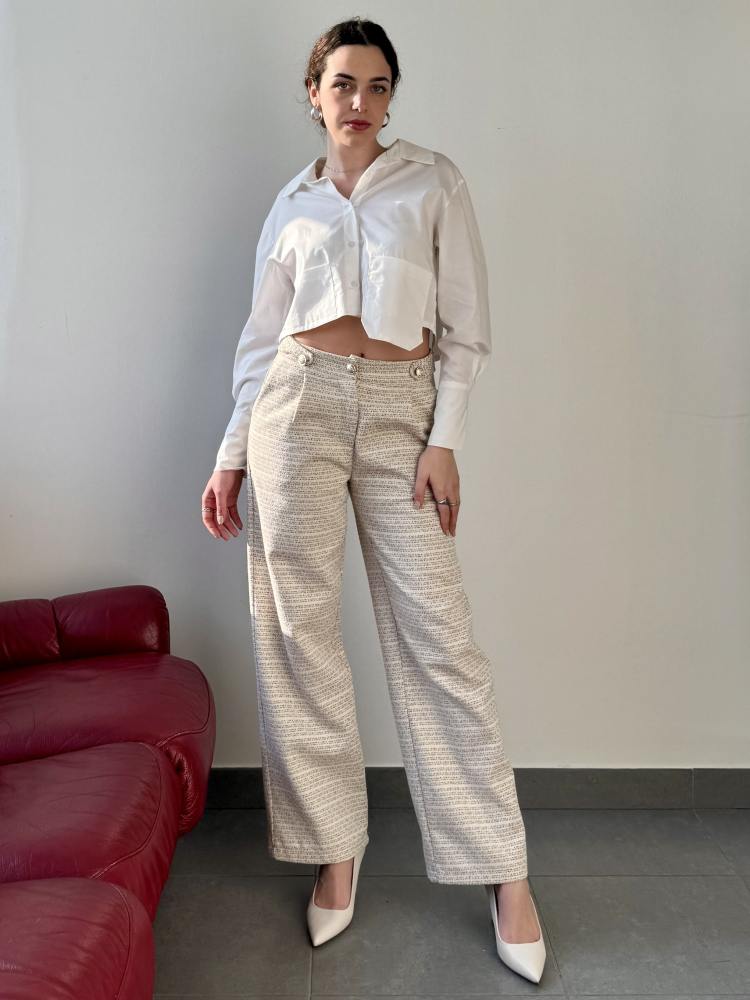 Pantalone tweed