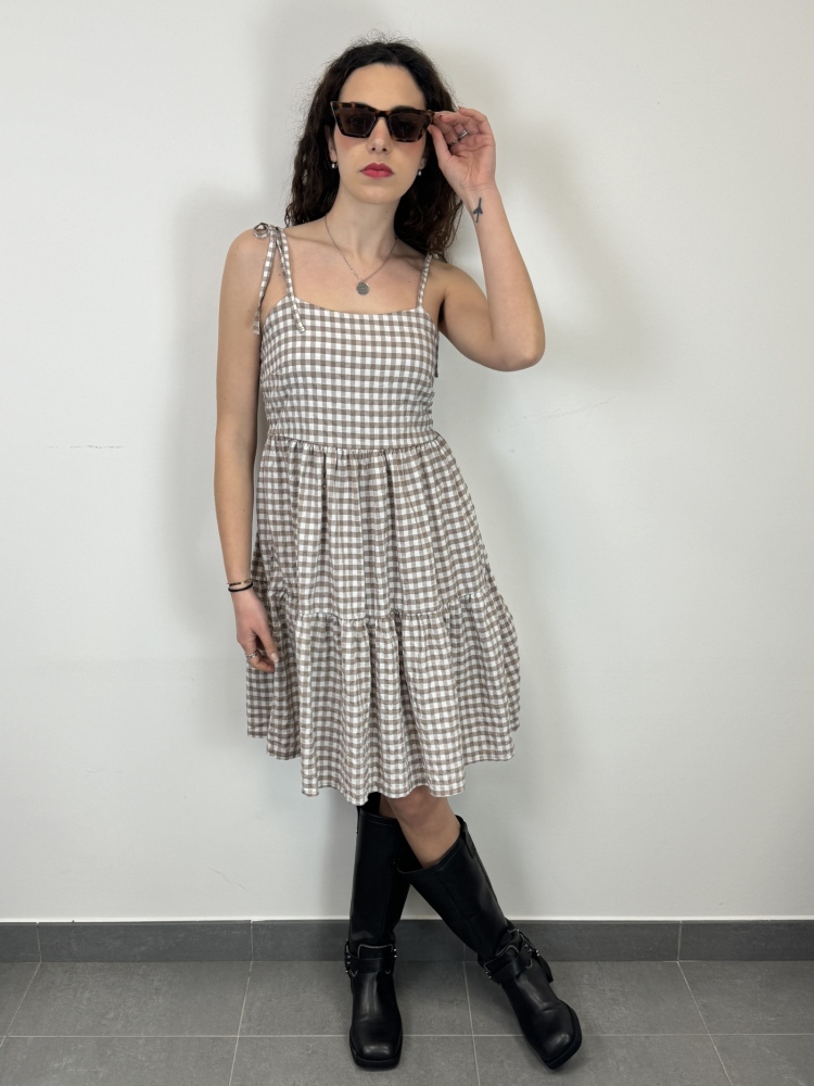 Abito quadretti lacci