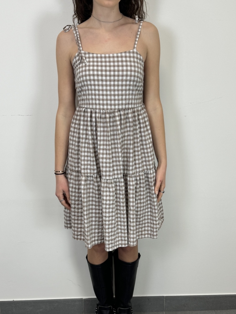 Abito quadretti lacci