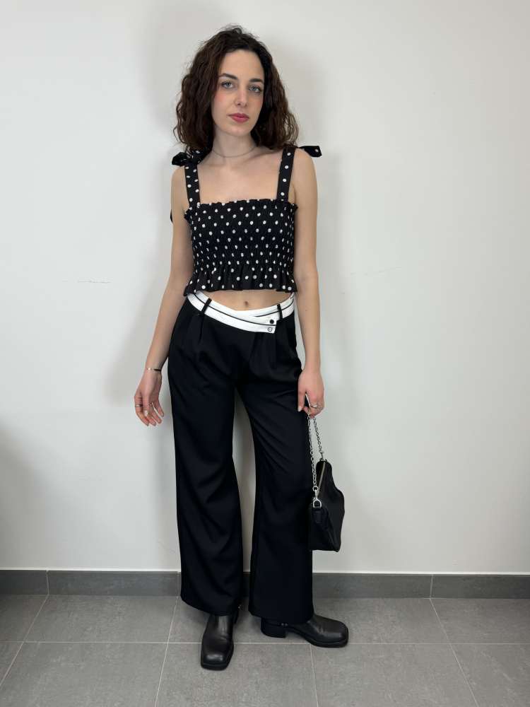 Pantalone con risvolta