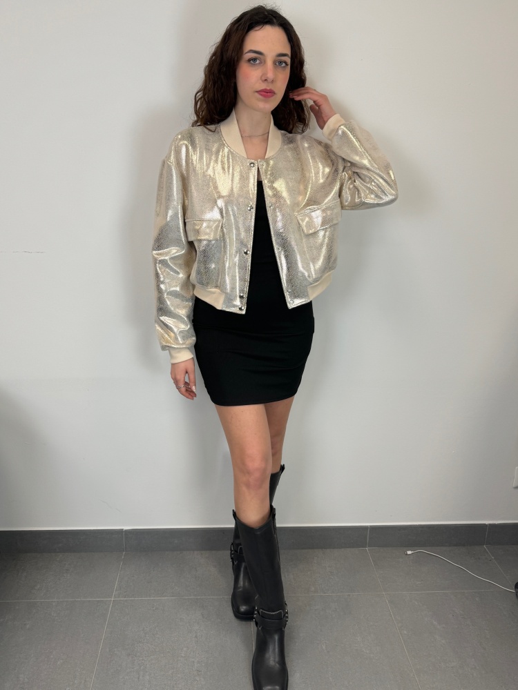 Giubbotto bomber laminato