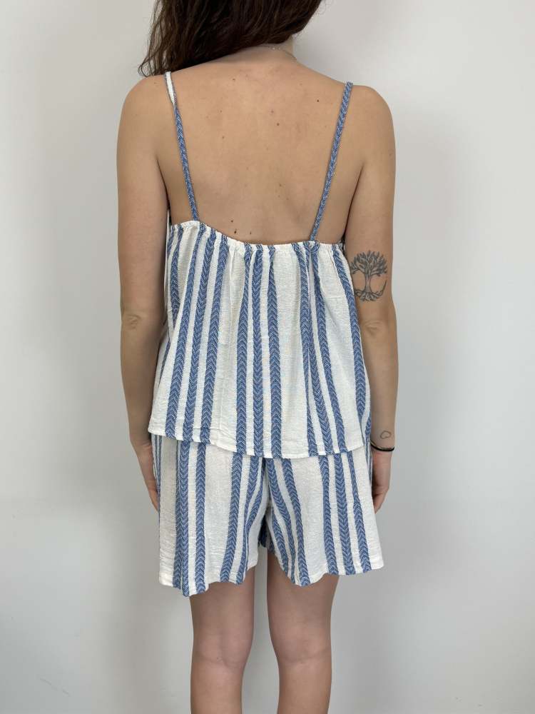 Coordinato riga cotone