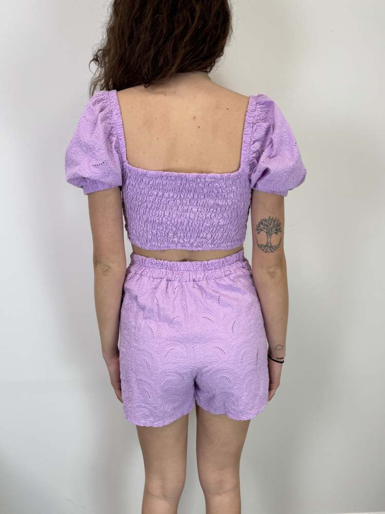 Coordinato sangallo lilla