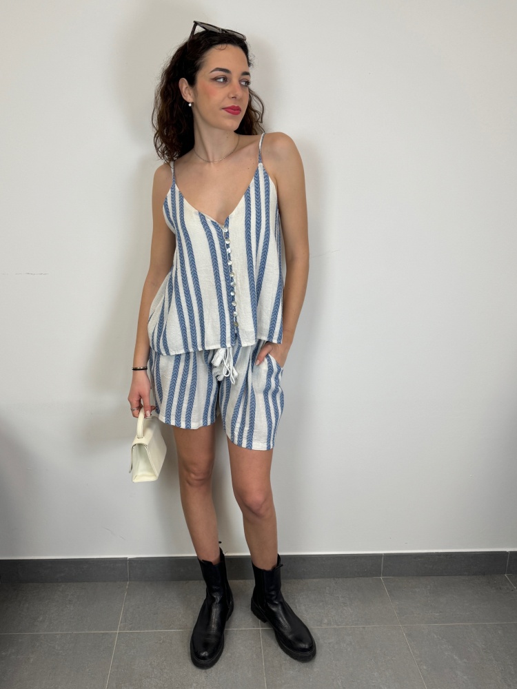 Coordinato riga cotone