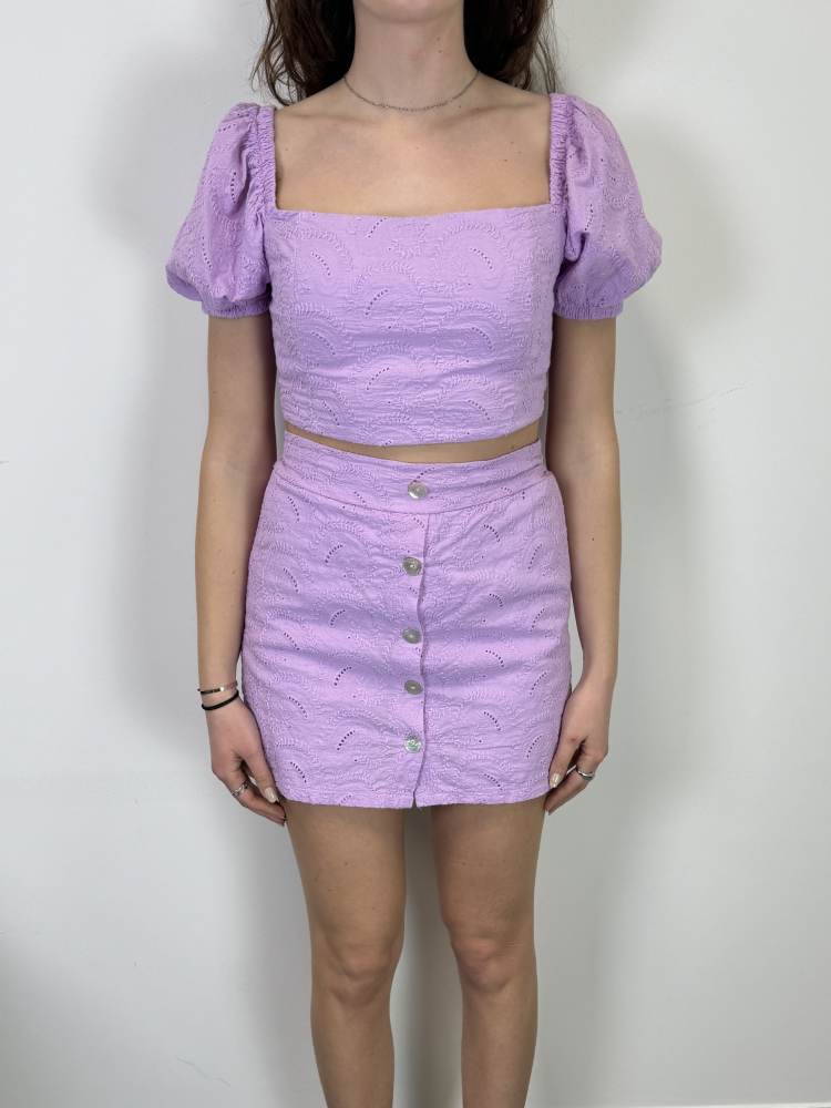 Coordinato sangallo lilla