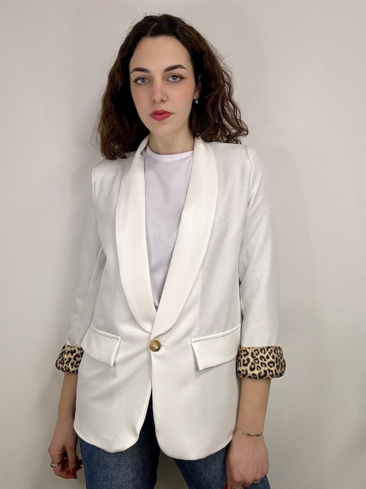 Blazer leopardato