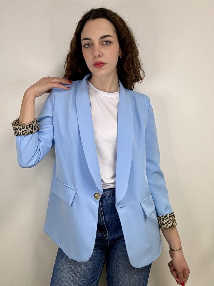 Blazer leopardato