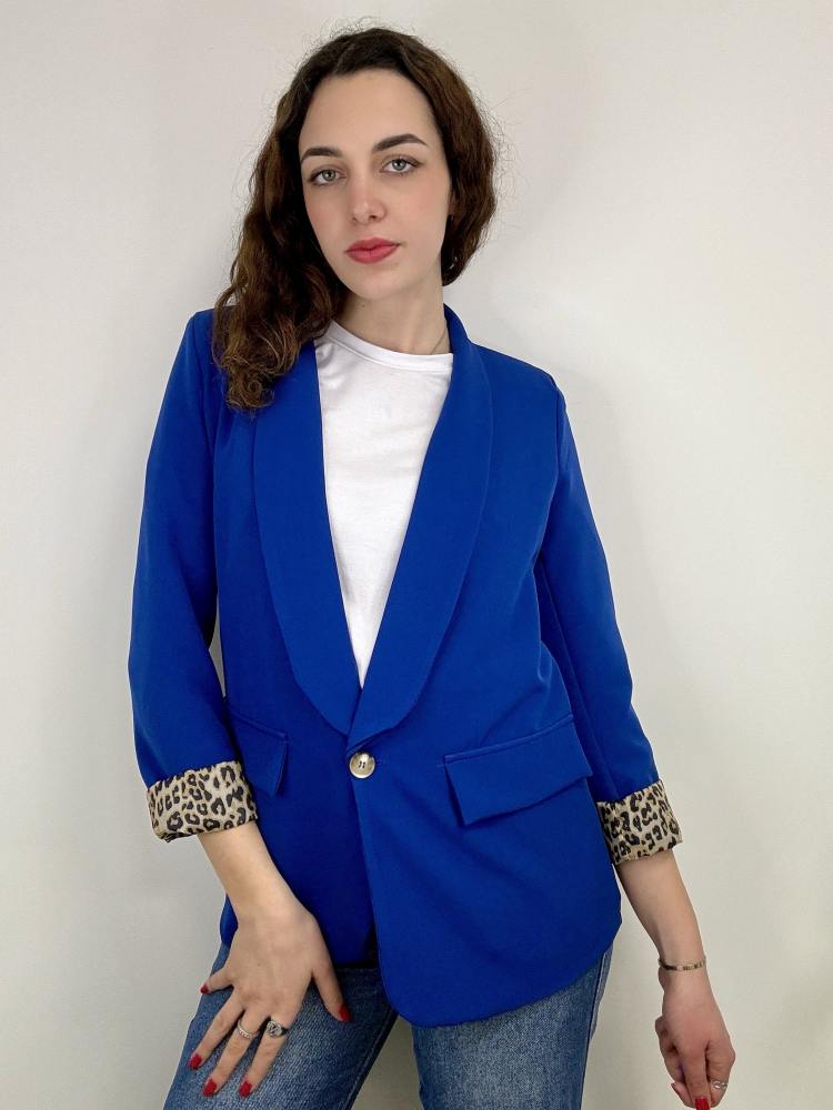 Blazer leopardato